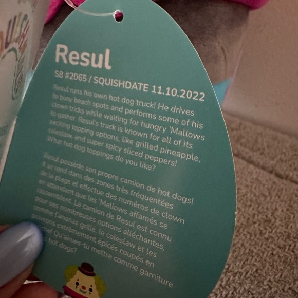 Nwt 8" 🤡Resul Squishmallow Clown 🤡 - Picture 5 of 5